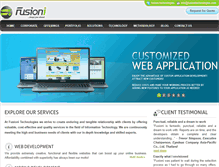 Tablet Screenshot of fusionitechnologies.com